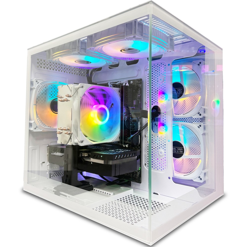 Zhicgcp Gaming Desktop Pc, Amd Ryzen 5 5500,Radeon RX 6500 Graphics, 1TB SSD, 16GB Ram, Windows 11 Home