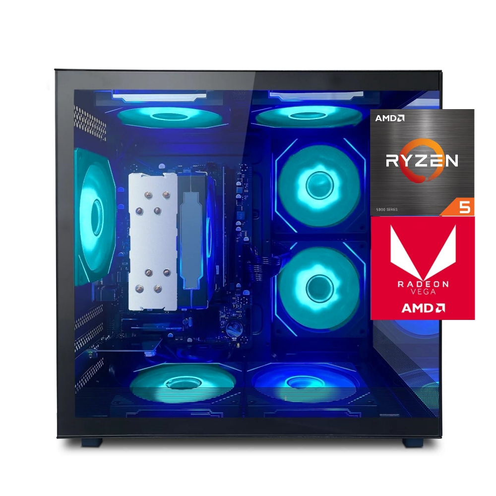 Zhicgcp Gaming Desktop Pc, AMD Ryzen 5 3500X,Radeon RX 560, 512GB SSD, 16GB Ram, Windows 11 Home