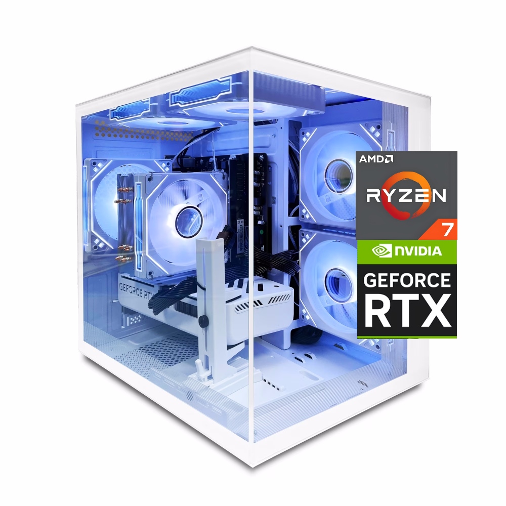 Zhicgcp Gaming Desktop PC, AMD Ryzen 7 5700X, NVIDIA RTX 5060 8G , 16GB, 1TB SSD, Windows 11 Home